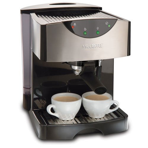 Mr. Coffee Máquina de café expreso y capuchino, cafetera programable con  espumador de leche automático y bomba de 19 bares, acero inoxidable