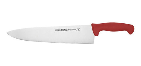 Cuchillo Chef profesional 12" rojo BUFFETWARE #24904